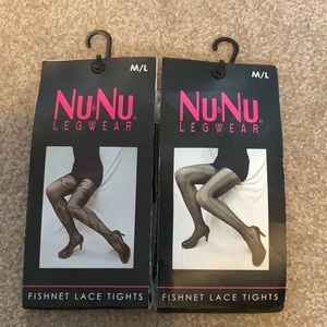 Fishnet lace tights NWT